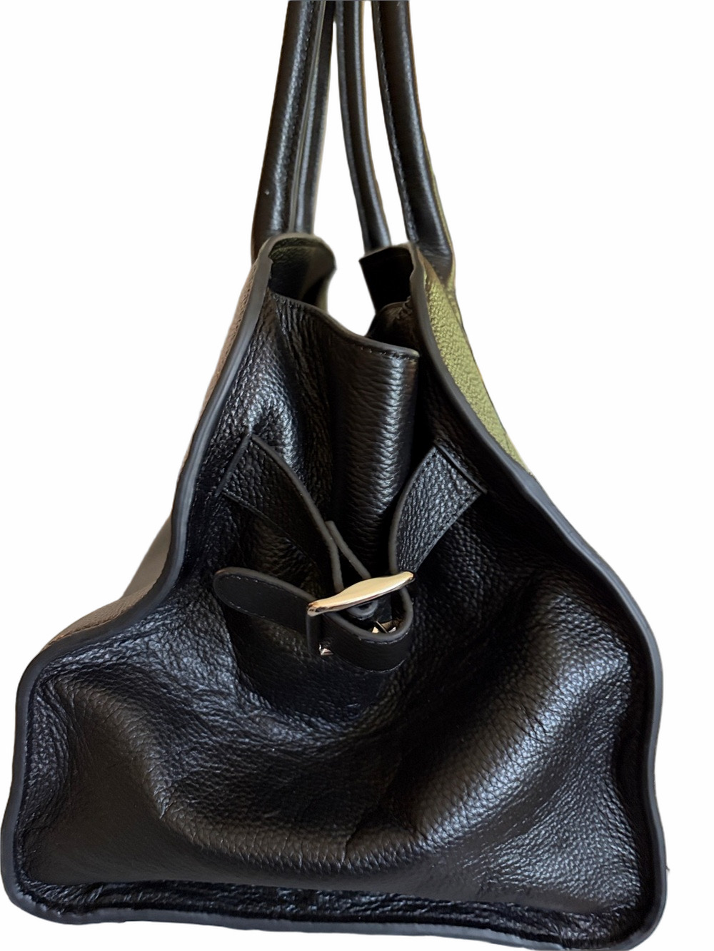 Margaux style quite luxury classic black leather big hand/ shoulder bag. - Picture 2 of 10